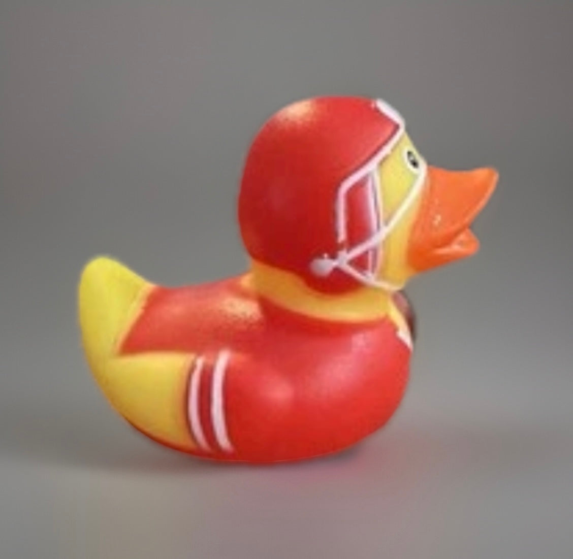 Red Football Rubber Duck 2”