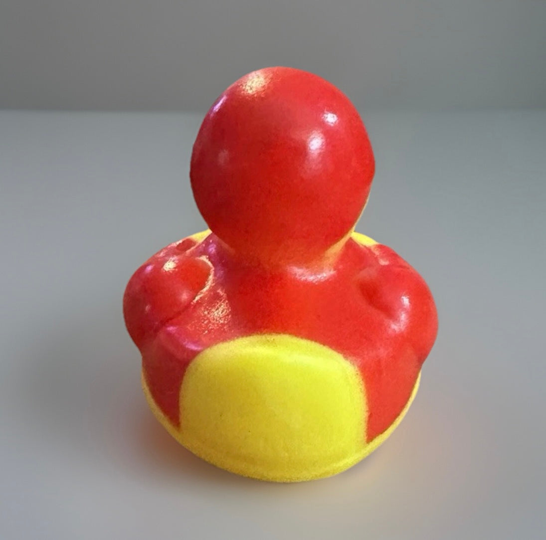 Red Superhero Rubber Duck 2”