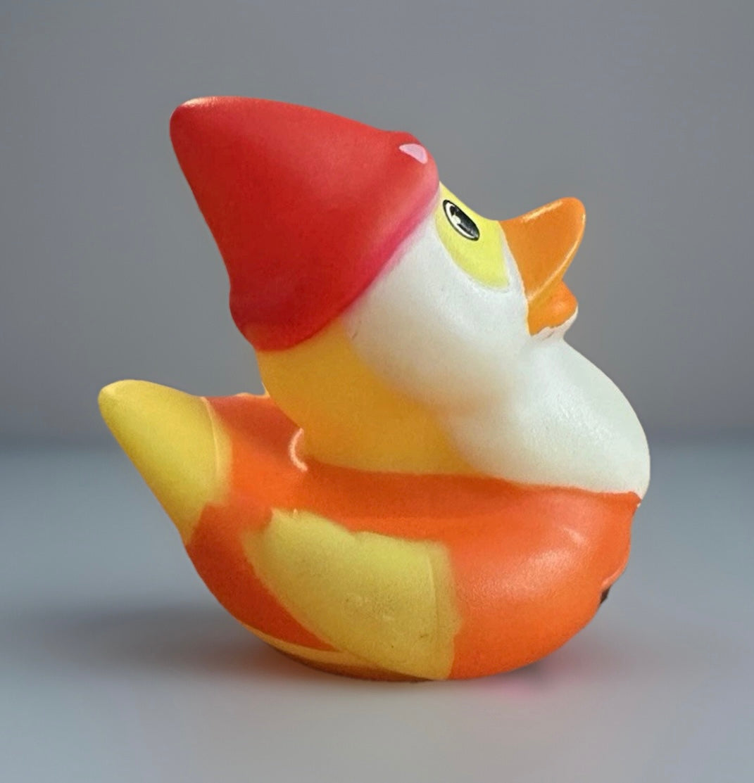 Orange Gnome Rubber Duck 2”