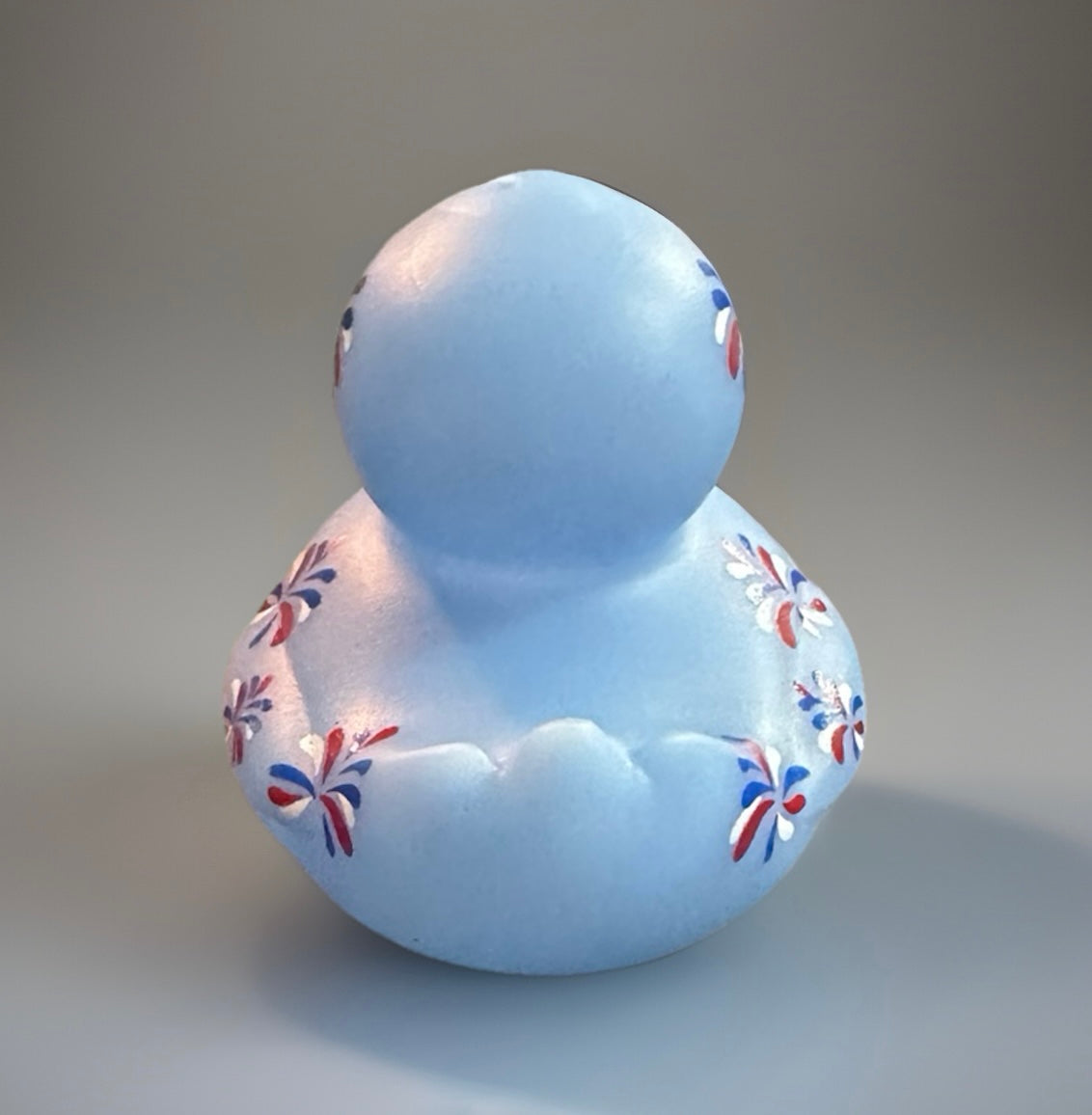 Light Blue Patriotic Rubber Duck 2”