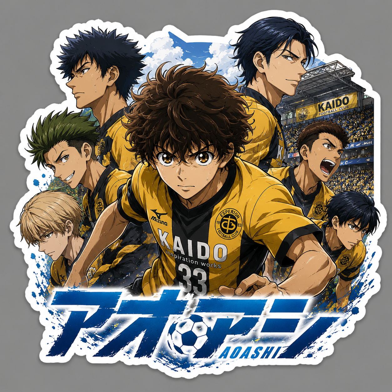 Anime Die-cut Waterproof Vinyl Sticker by Reed’s Rubber Ducks