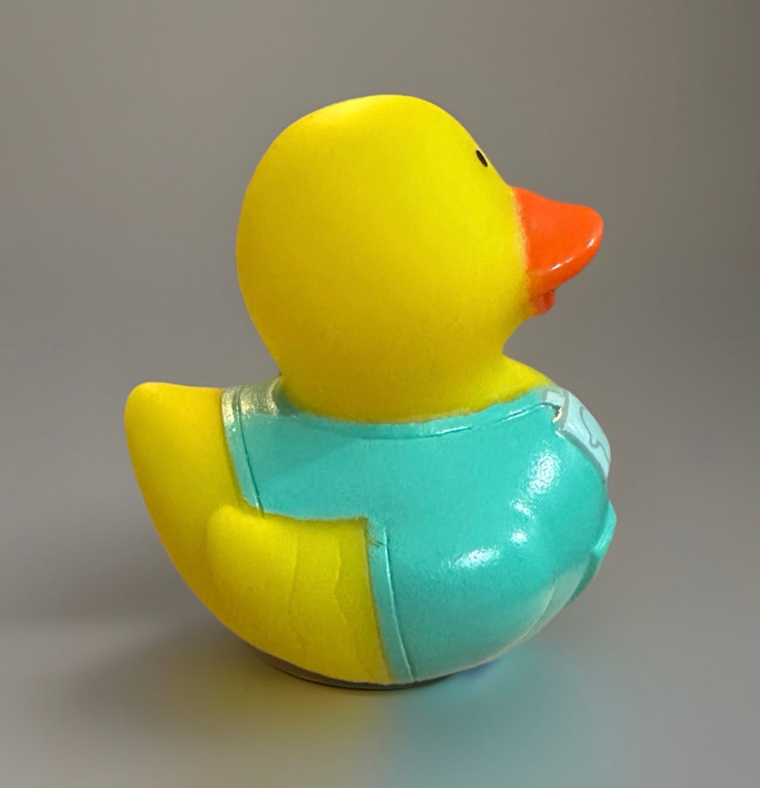 Green Scrub Nurse Rubber Duck 2”