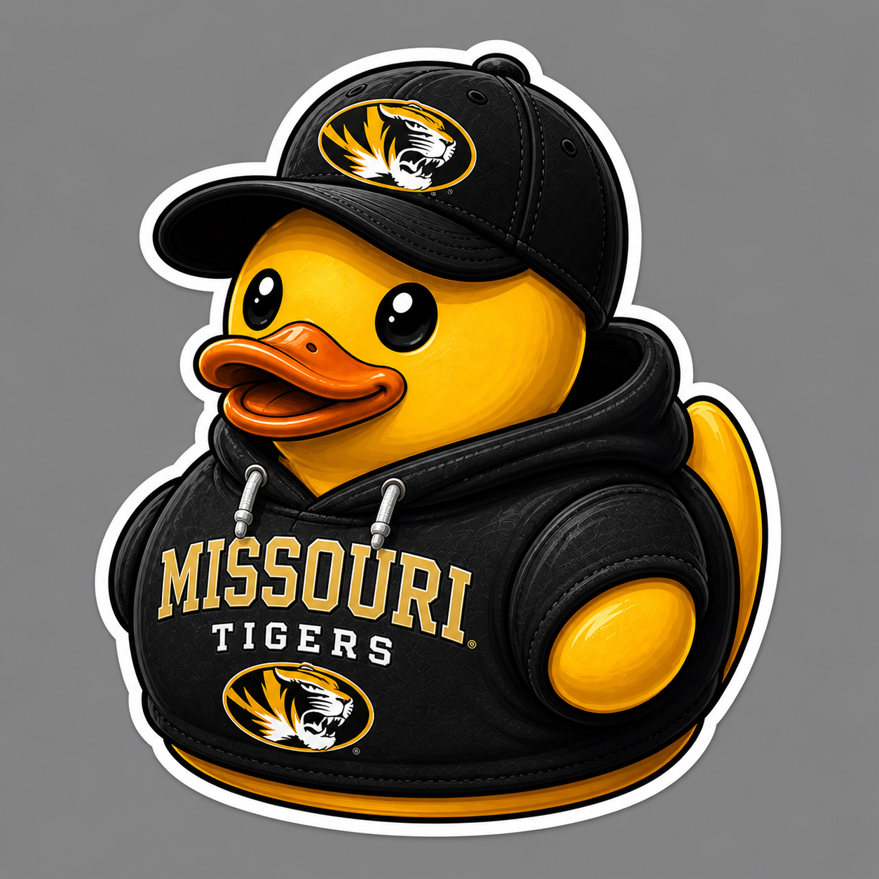 Missouri Tigers Rubber Duck Sticker by Reed’s Rubber Ducks