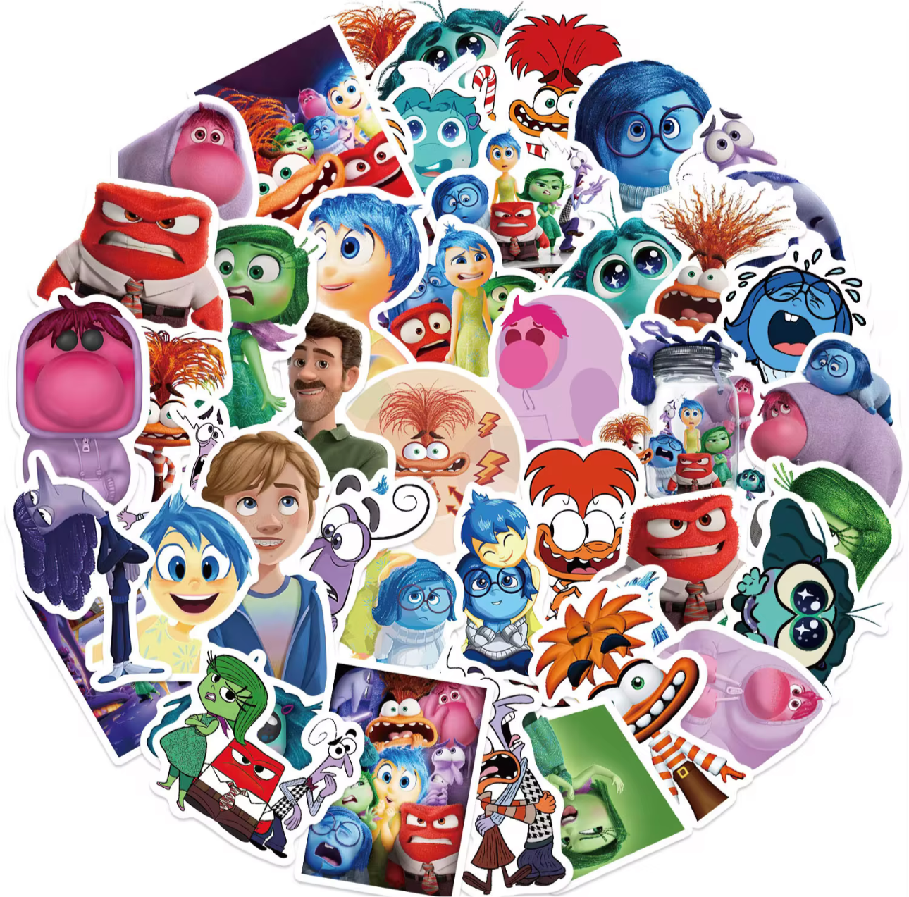 50Pcs Inside Out 2 Vinyl Stickers