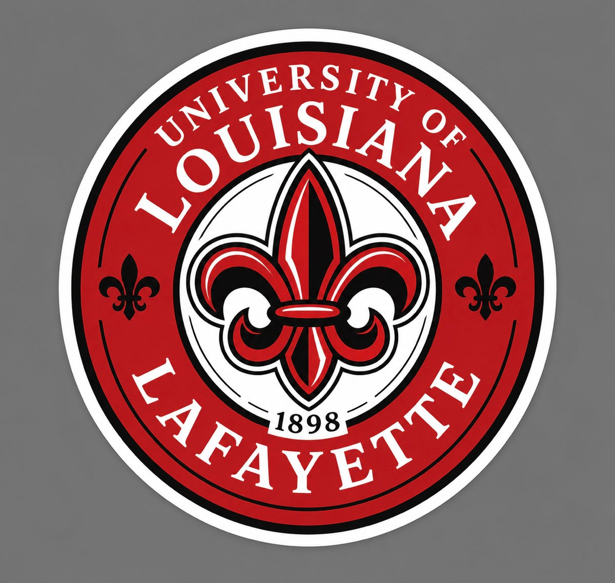 University of Louisiana at Lafayette Die-cut Waterproof Vinyl Sticker