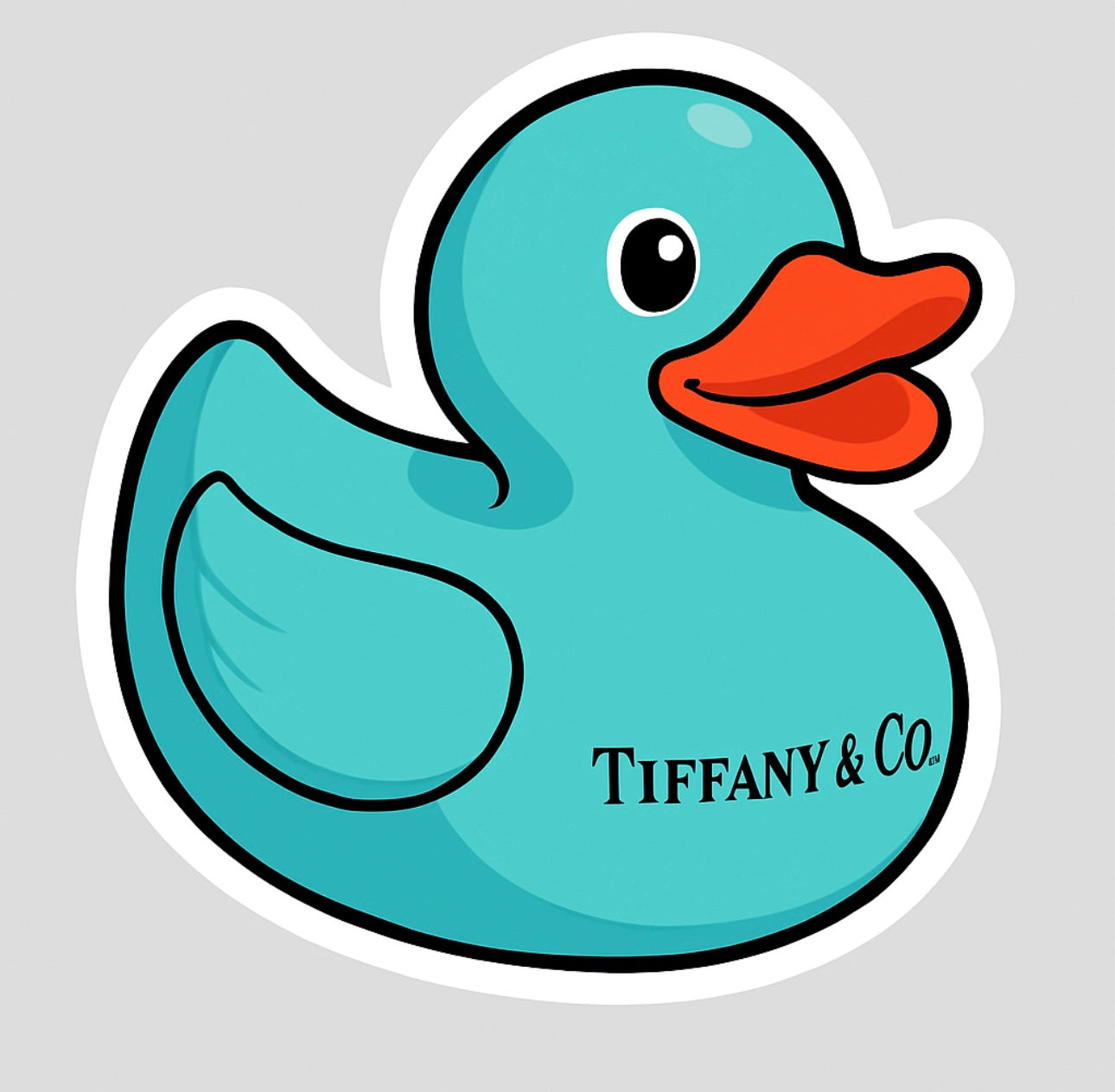 Tiffany & Co. Rubber Duck Sticker by Reed’s Rubber Ducks