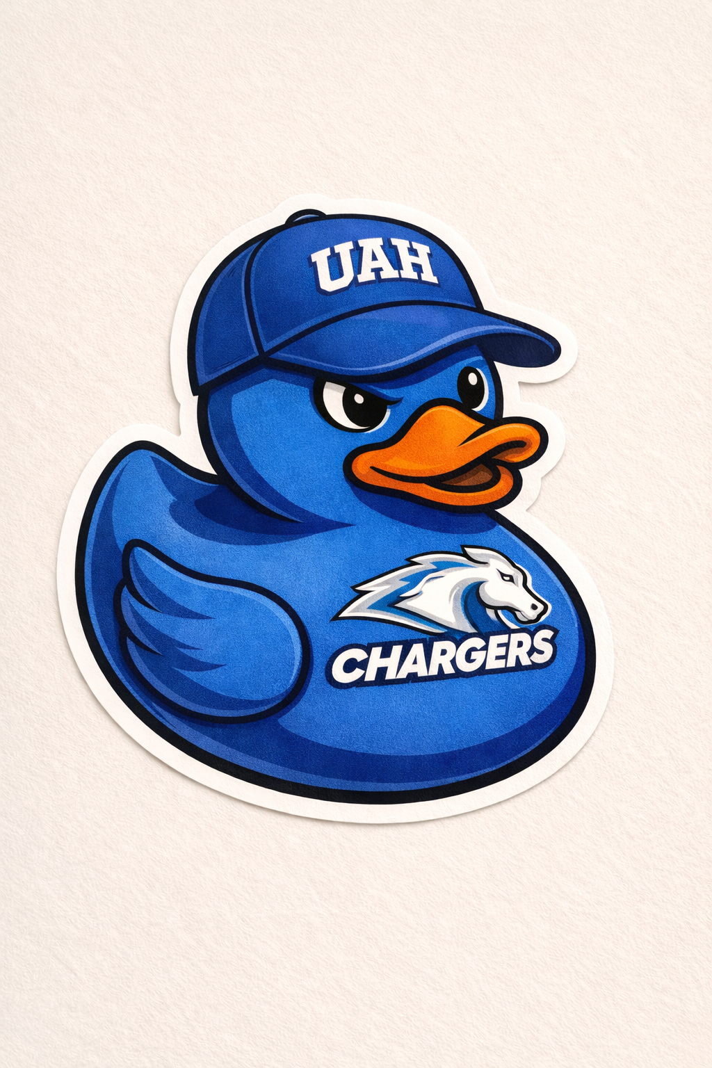 University of Alabama-Huntsville Rubber Duck Sticker by Reed’s Rubber Duck