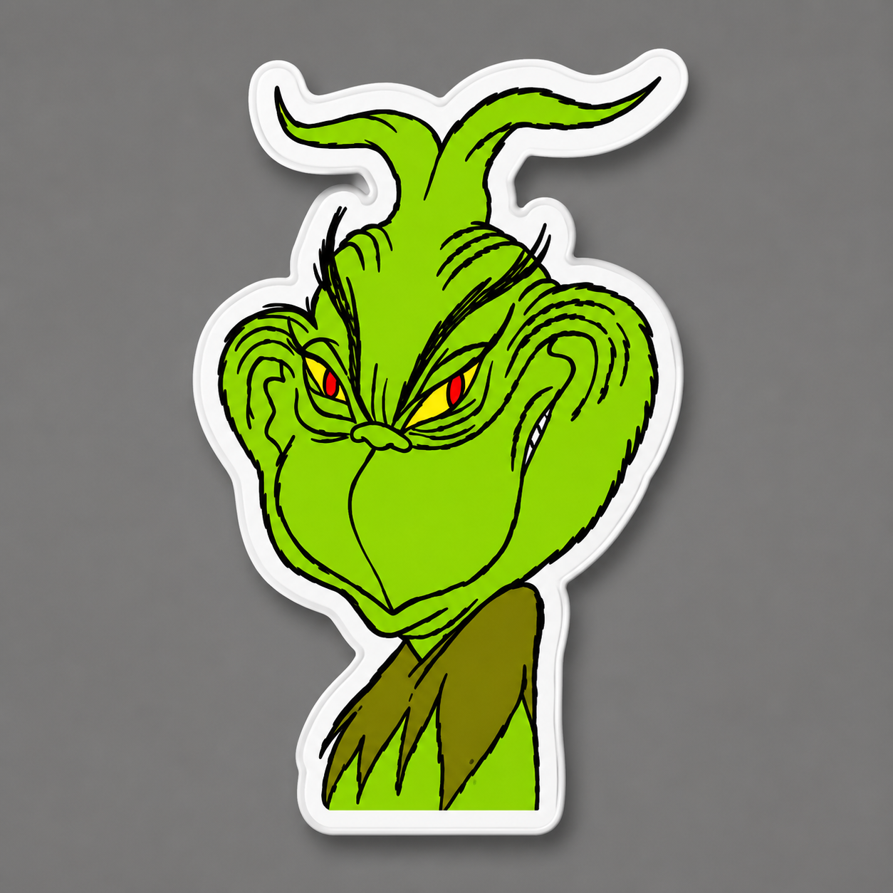 The Grinch Die-Cut Sticker by Reed’s Rubber Ducks