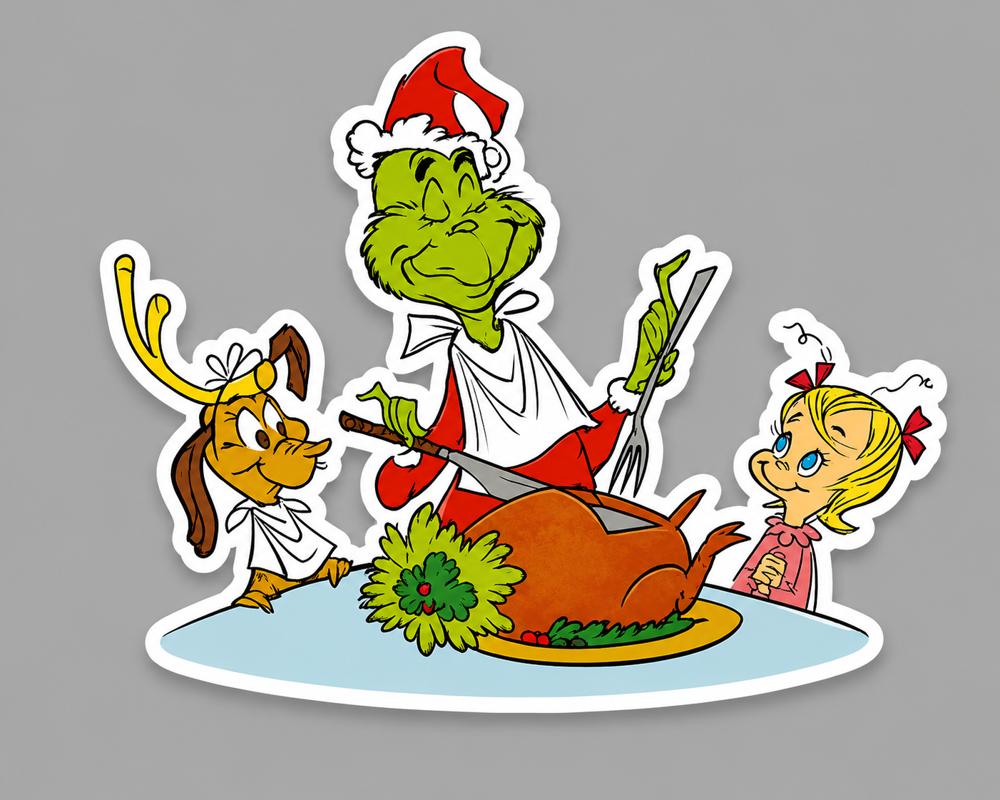 The Grinch Die-Cut Sticker by Reed’s Rubber Ducks