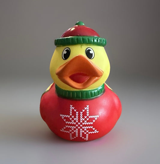 Christmas Sweater Rubber Duck 3.5”