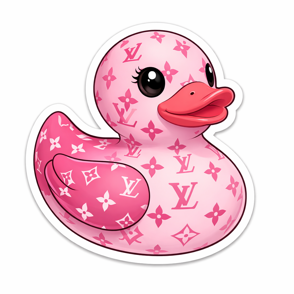 Louis Vuitton Rubber Duck Sticker by Reed’s Rubber Ducks