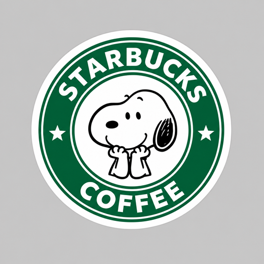 Starbucks Peanuts Snoopy Joe Kind Die-cut Waterproof Vinyl Sticker