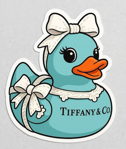 Tiffany & Co. Rubber Duck Sticker by Reed’s Rubber Ducks