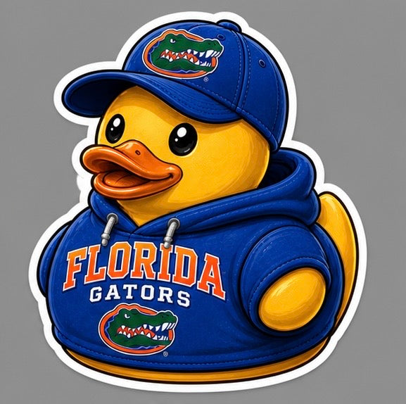 Florida Gators Rubber Duck Sticker by Reed’s Rubber Ducks