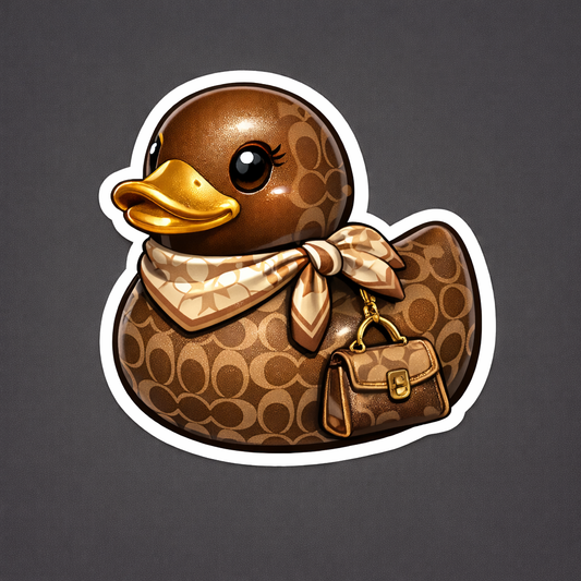 Coach Rubber Duck Sticker by Reed’s Rubber Ducks