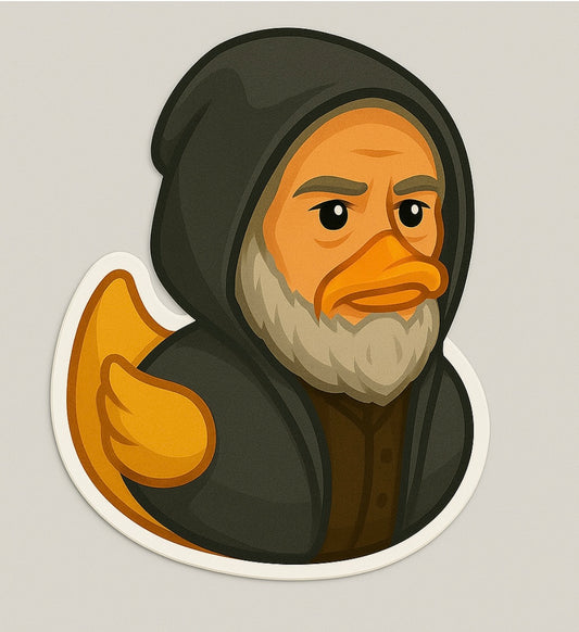 Home Alone Old Man Marley Rubber Duck Sticker by Reed’s Rubber Ducks