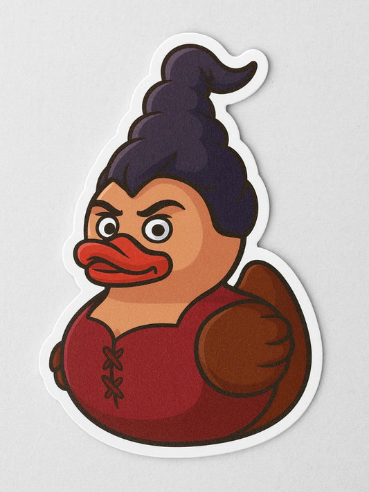 Hocus Pocus Mary SandersonRubber Duck Sticker by Reed’s Rubber Ducks