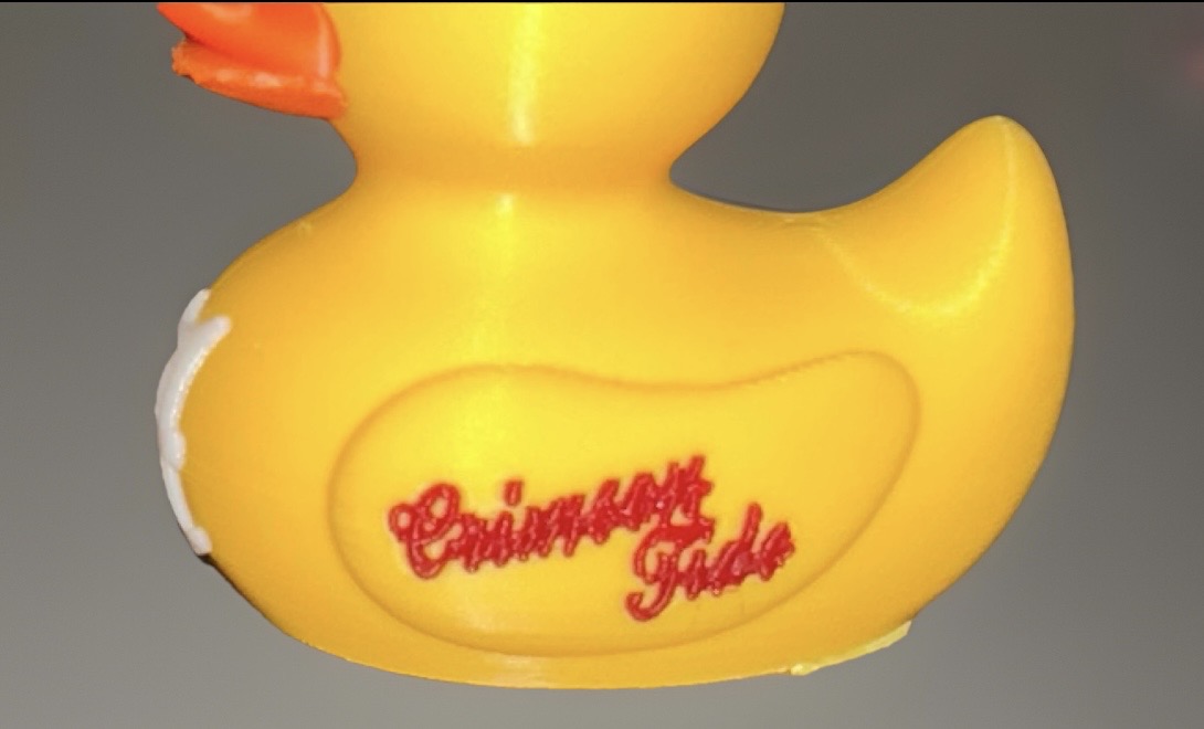 Alabama Crimson Tide 3D Printed Duck made by Reeds Rubber Ducks and Sensory Shop