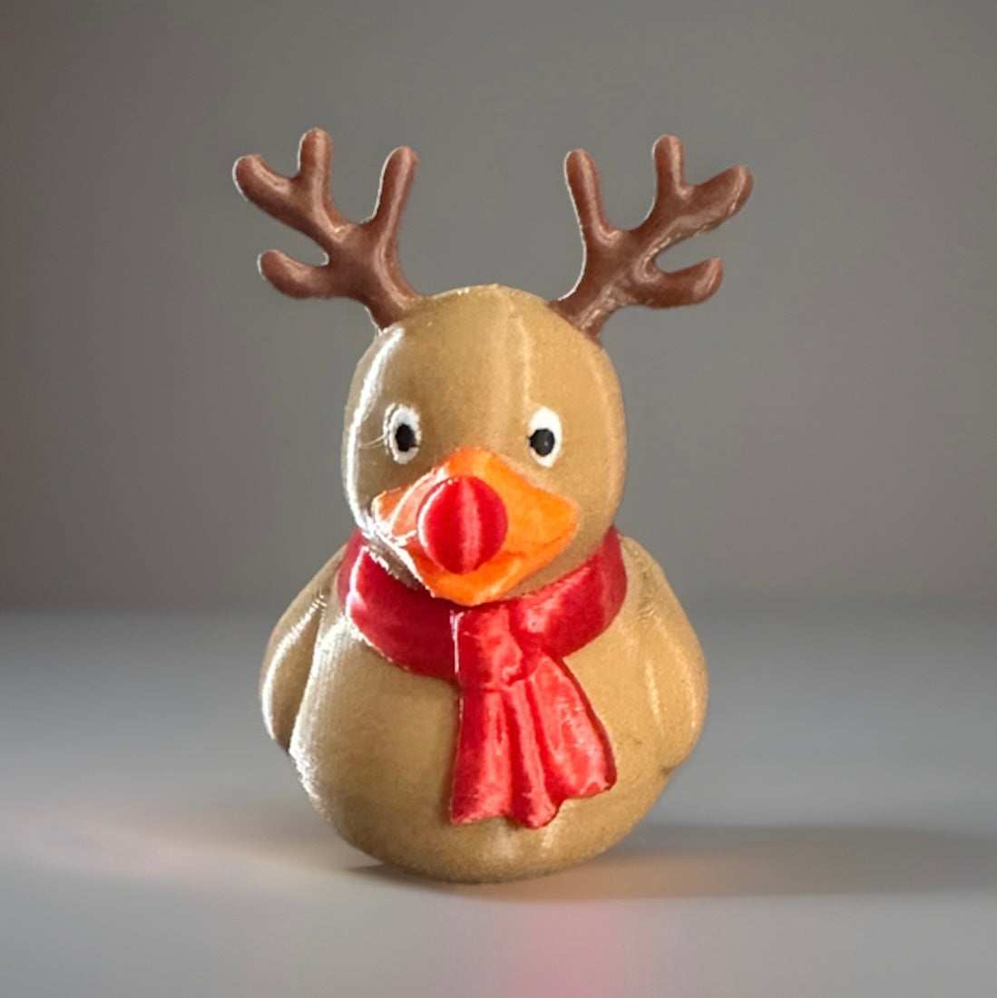Reed's 3D Printed Rudolph the Red Nosed Reindeer Duck-Collectible
