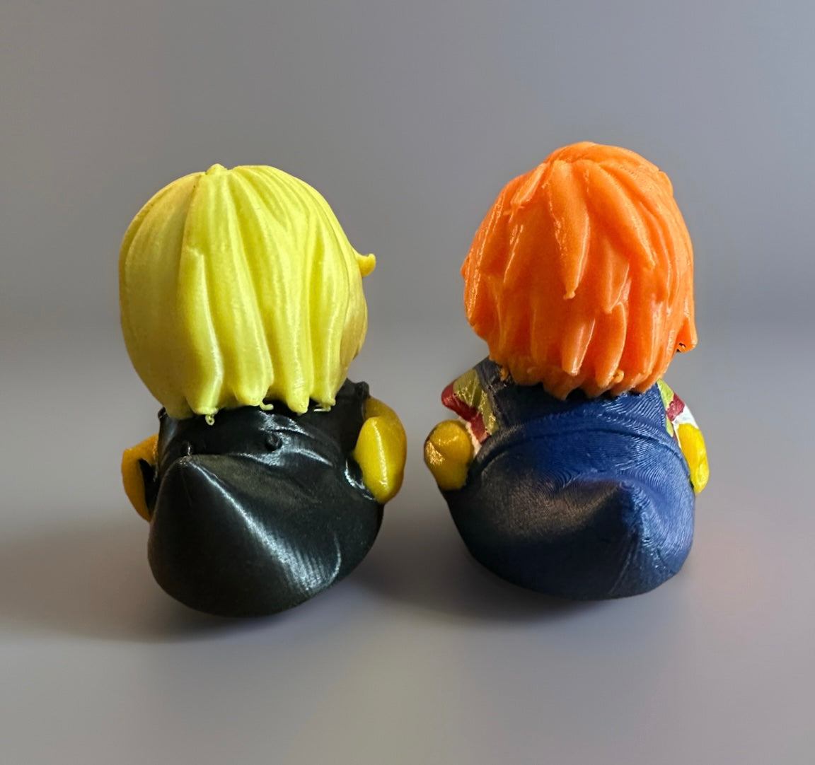 Tiffany Valentine and Chucky 3D Printed Duck made by Reeds Rubber Ducks and Sensory Shop
