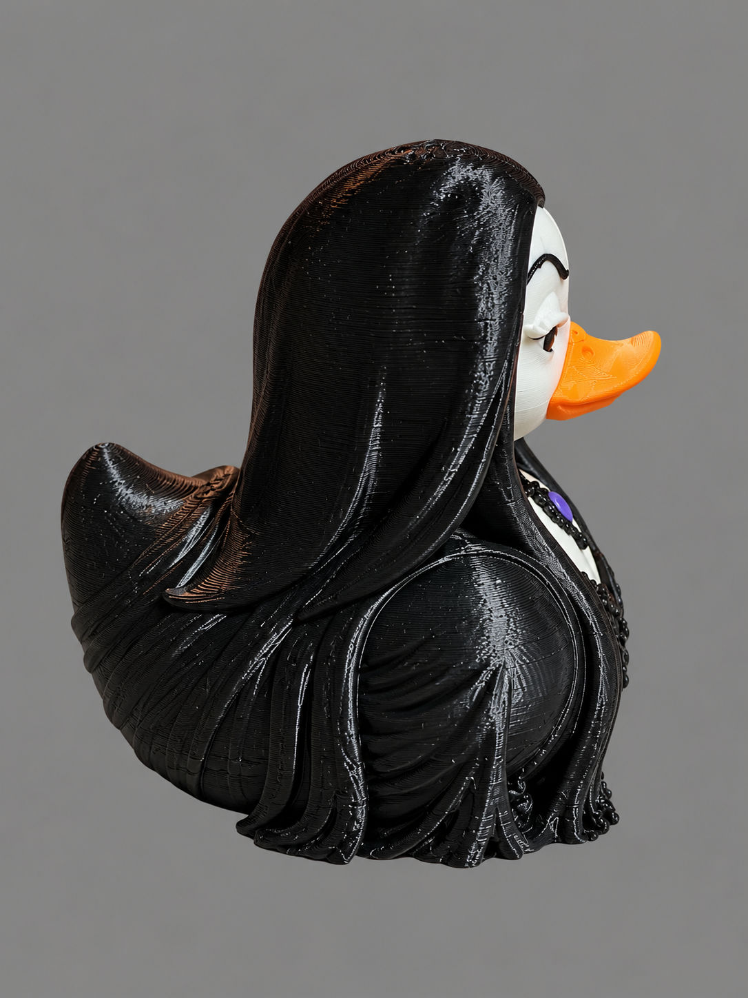 Reeds Morticia Addams 3D Printed Duck/Addams Family Collectors/Nostalgia/Jeep Ducking