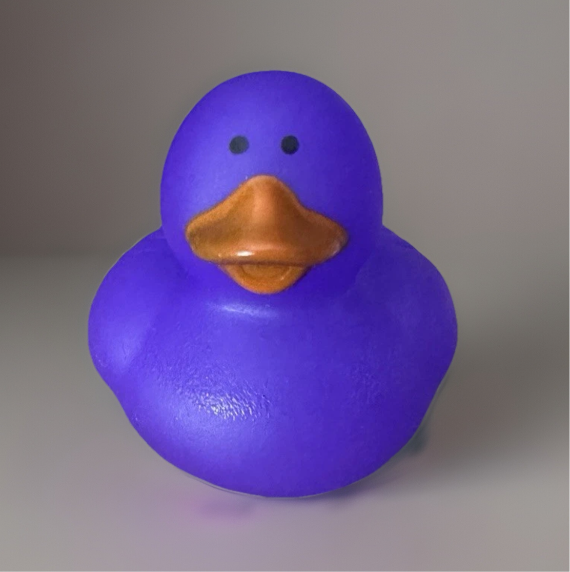 Purple Color Changing Rubber Duck 2”