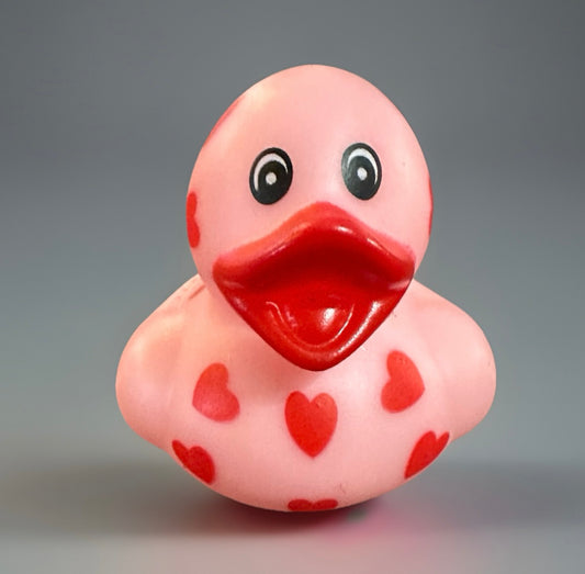 Red and Light Pink Valentine/Love Rubber Duck 2”