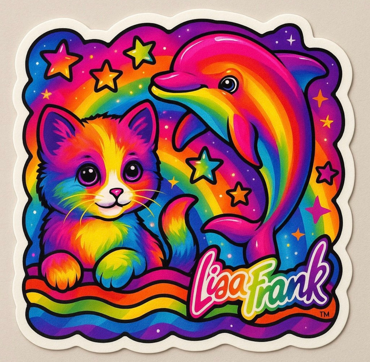 Lisa Frank Sticker by Reed’s Rubber Ducks and Sensory Shop