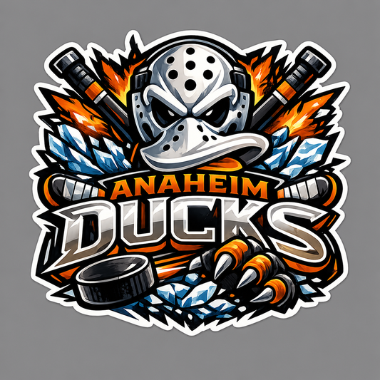 Anaheim Ducks Die-Cut Sticker by Reed’s Rubber Ducks