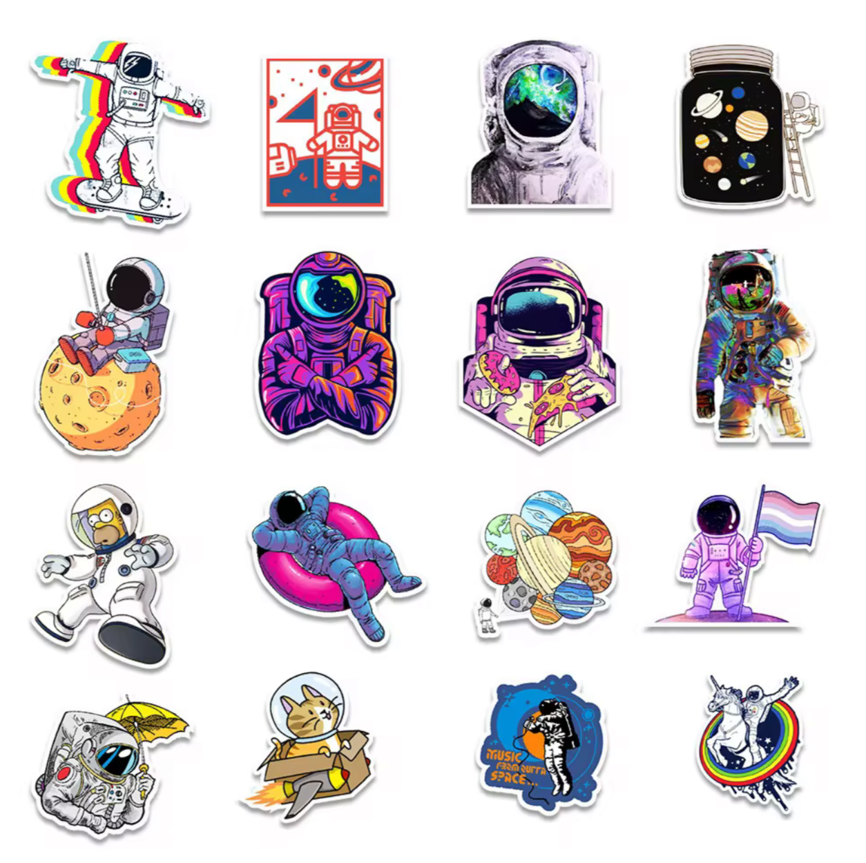 50Pcs NASA Vinyl Stickers