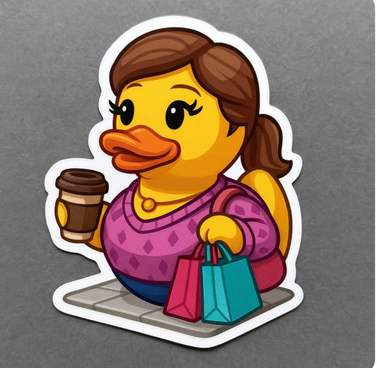 Shopping Rubber Duck Sticker by Reed’s Rubber Ducks