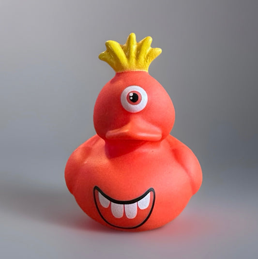 Red Cyclops Rubber Duck 2”