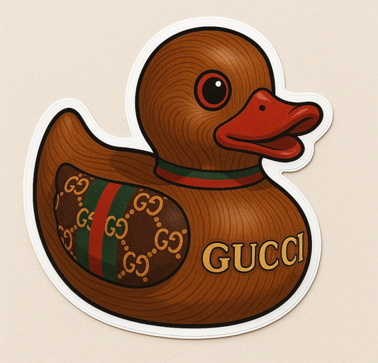 Gucci Rubber Duck Sticker by Reed’s Rubber Ducks