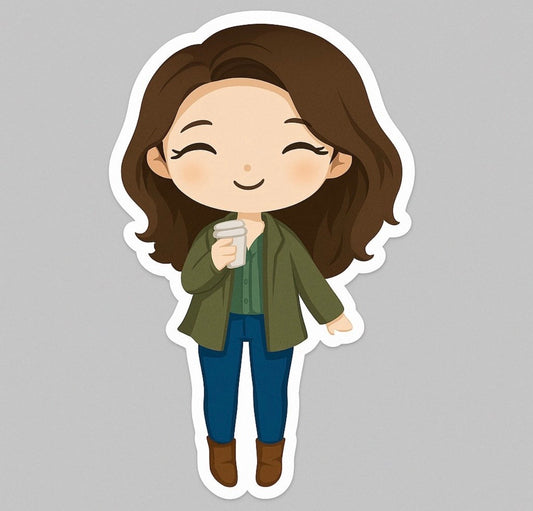 Gilmore Girls Lorelai Sticker Die-cut Vinyl by Reed’s Rubber Ducks