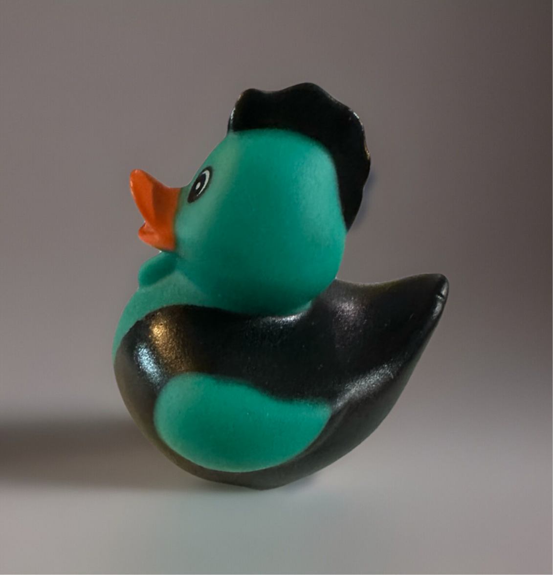 Green Rock and Roll Rubber Duck 2”