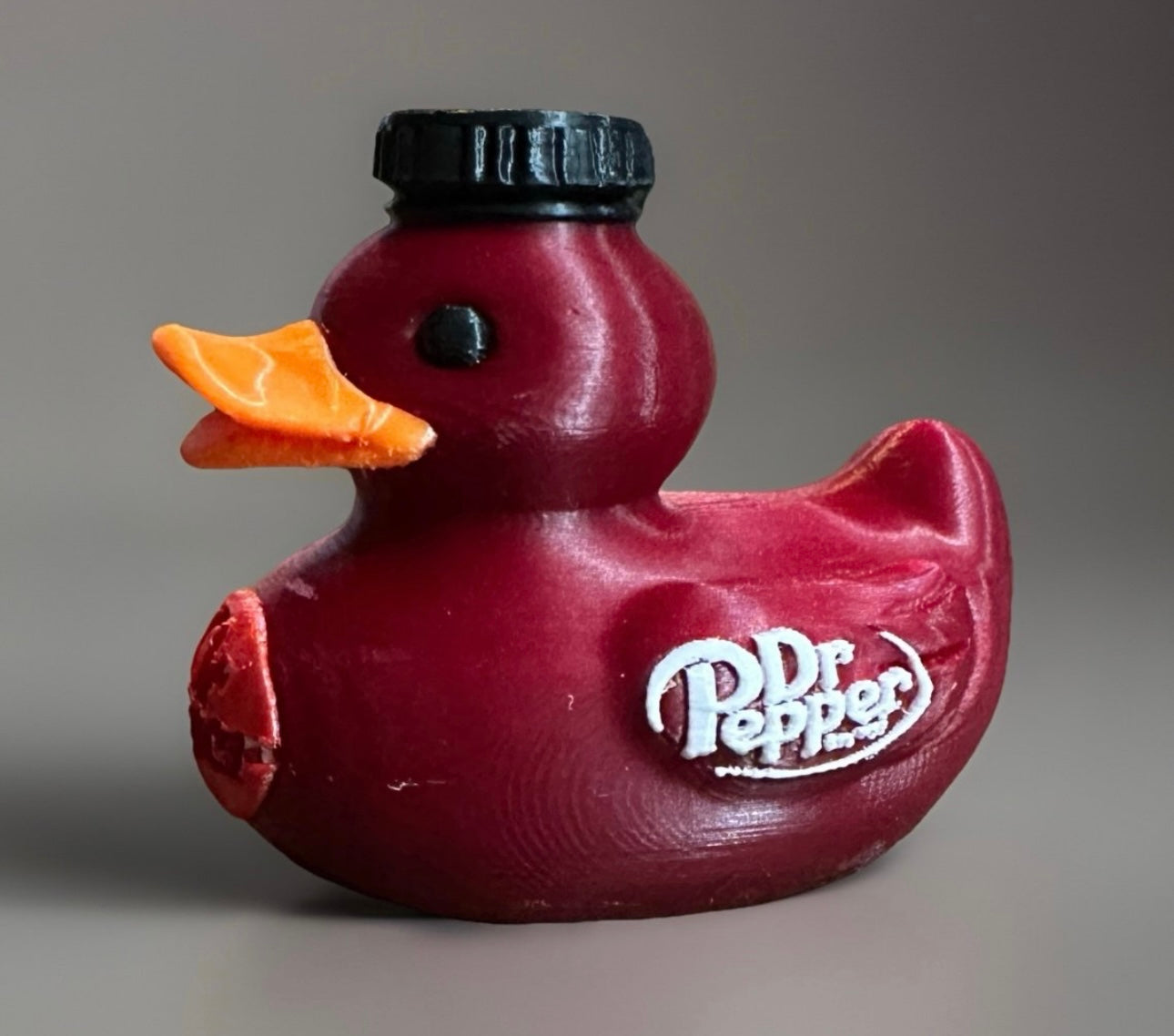 Reed's 3D Printed Dr. Pepper Duck with Vintage Logo-Collectible