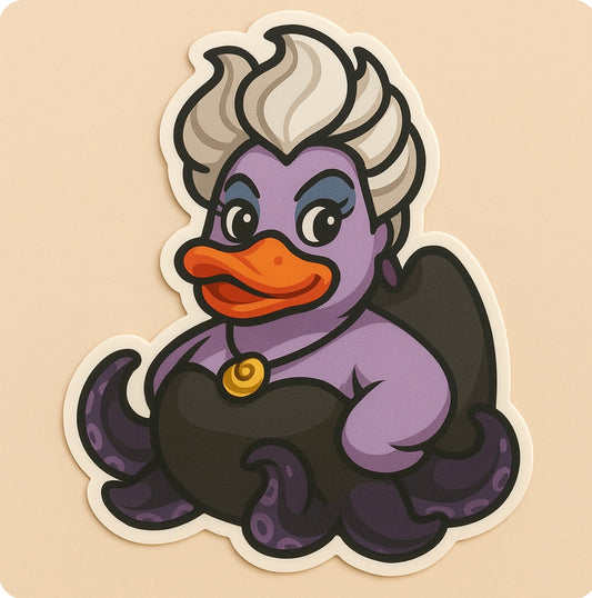 Ursula Rubber Duck Sticker by Reed’s Rubber Ducks