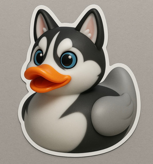 Husky Rubber Duck Sticker by Reed’s Rubber Ducks