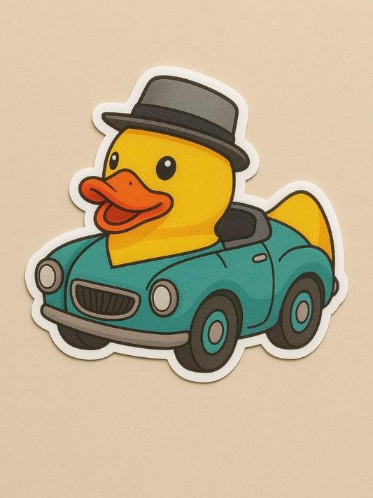 Vintage Rambler Rubber Duck Sticker by Reed’s Rubber Ducks