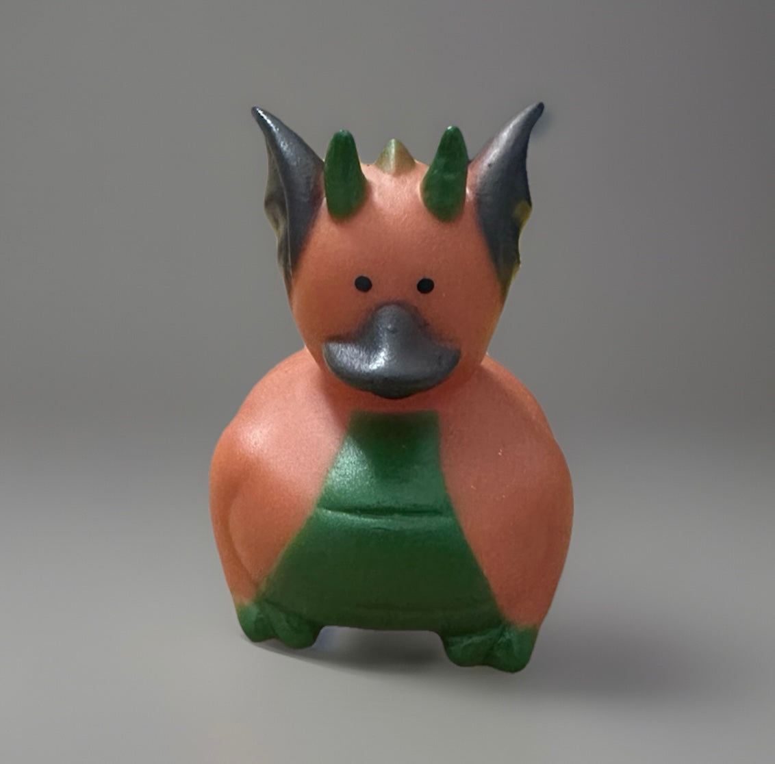 Brown and Green Dragon Rubber Duck 2”