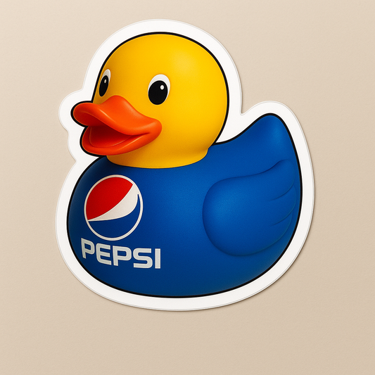 Pepsi Rubber Duck Sticker by Reed’s Rubber Ducks