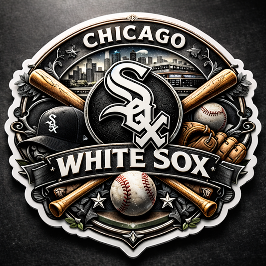 Chicago White Sox Die-Cut Vinyl Waterproof Sticker