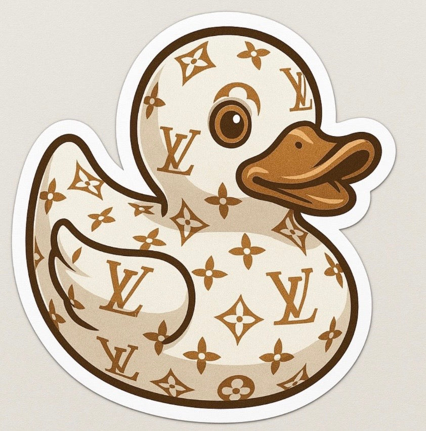 Louis Vuitton Rubber Duck Sticker by Reed’s Rubber Ducks