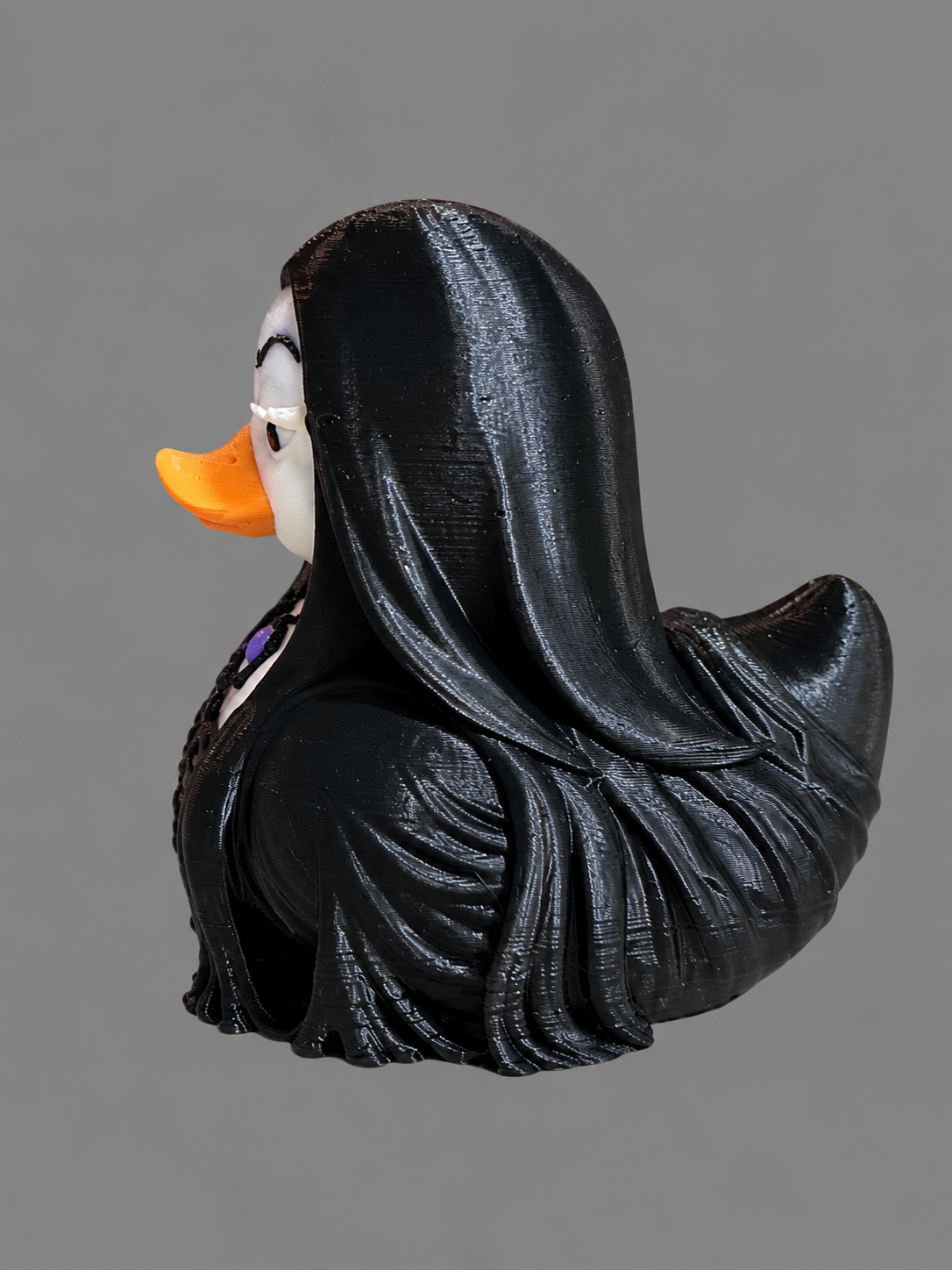 Reeds Morticia Addams 3D Printed Duck/Addams Family Collectors/Nostalgia/Jeep Ducking