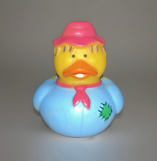 Blue Scare Crow Rubber Duck 2”
