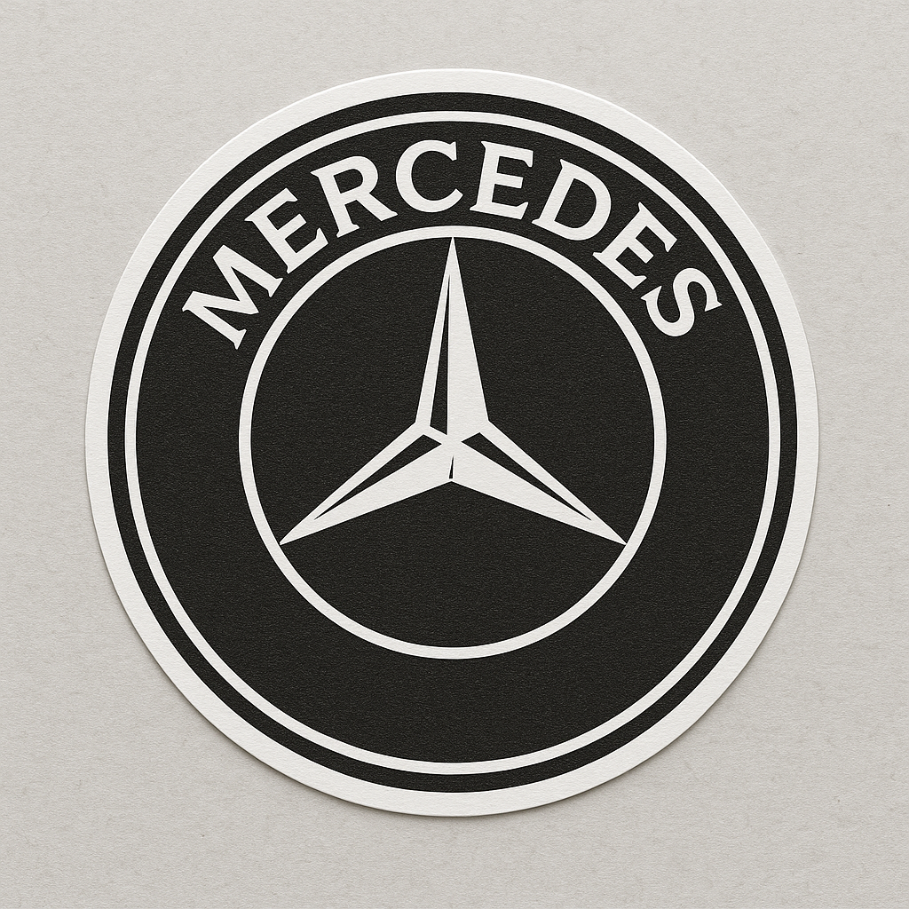 Mercedes Vinyl Sticker by Reed’s Rubber Ducks