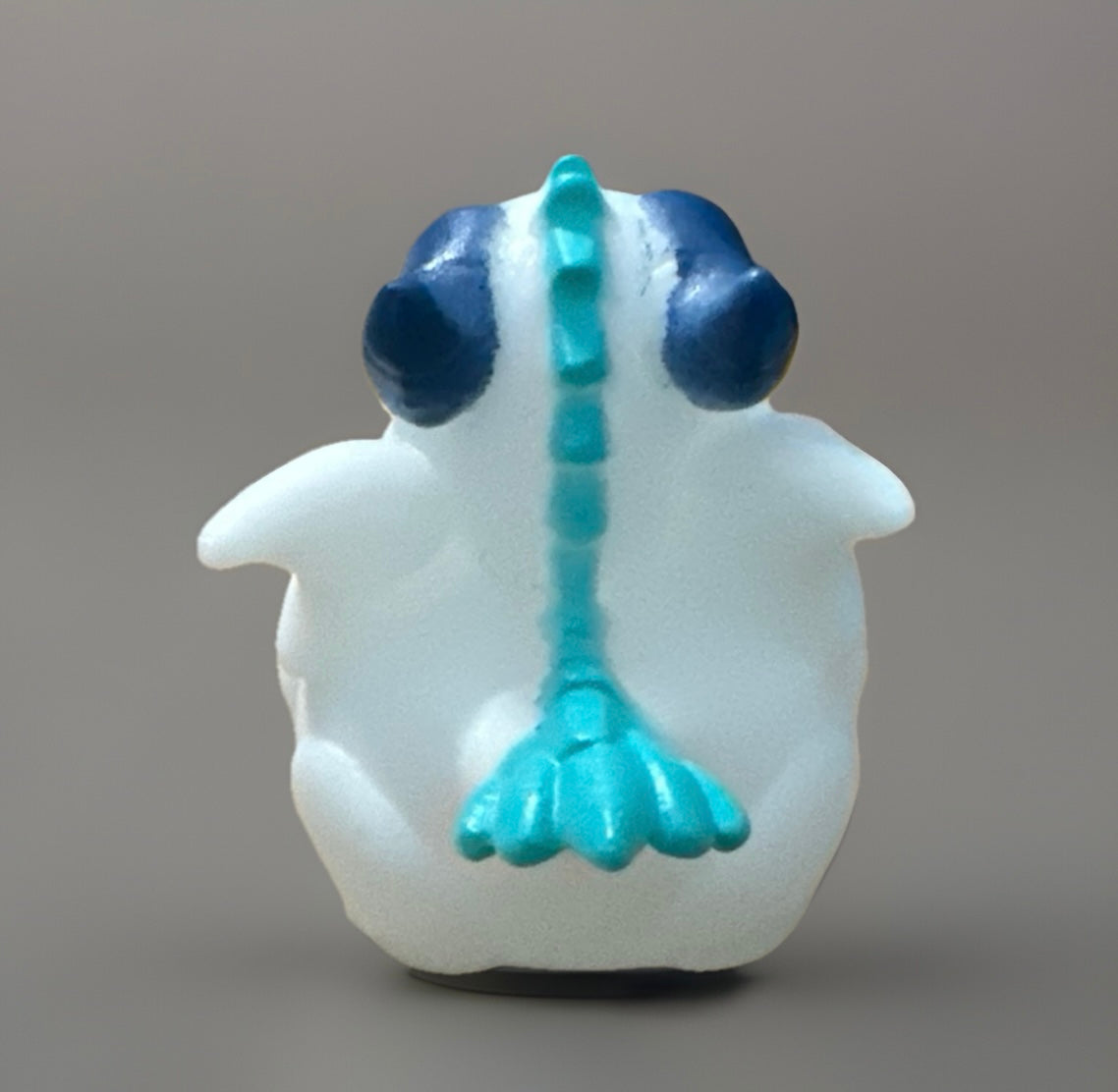 Blue White and Turquoise Dragon Rubber Duck 2”