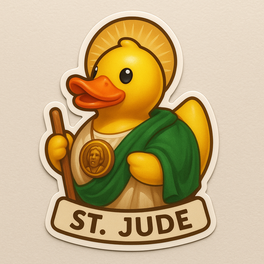 St. Jude Rubber Duck Sticker by Reed’s Rubber Ducks