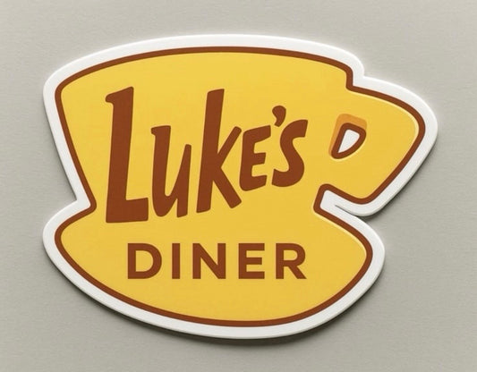 Lukes Diner Gilmore Girls Sticker Die-cut Vinyl by Reed’s Rubber Ducks
