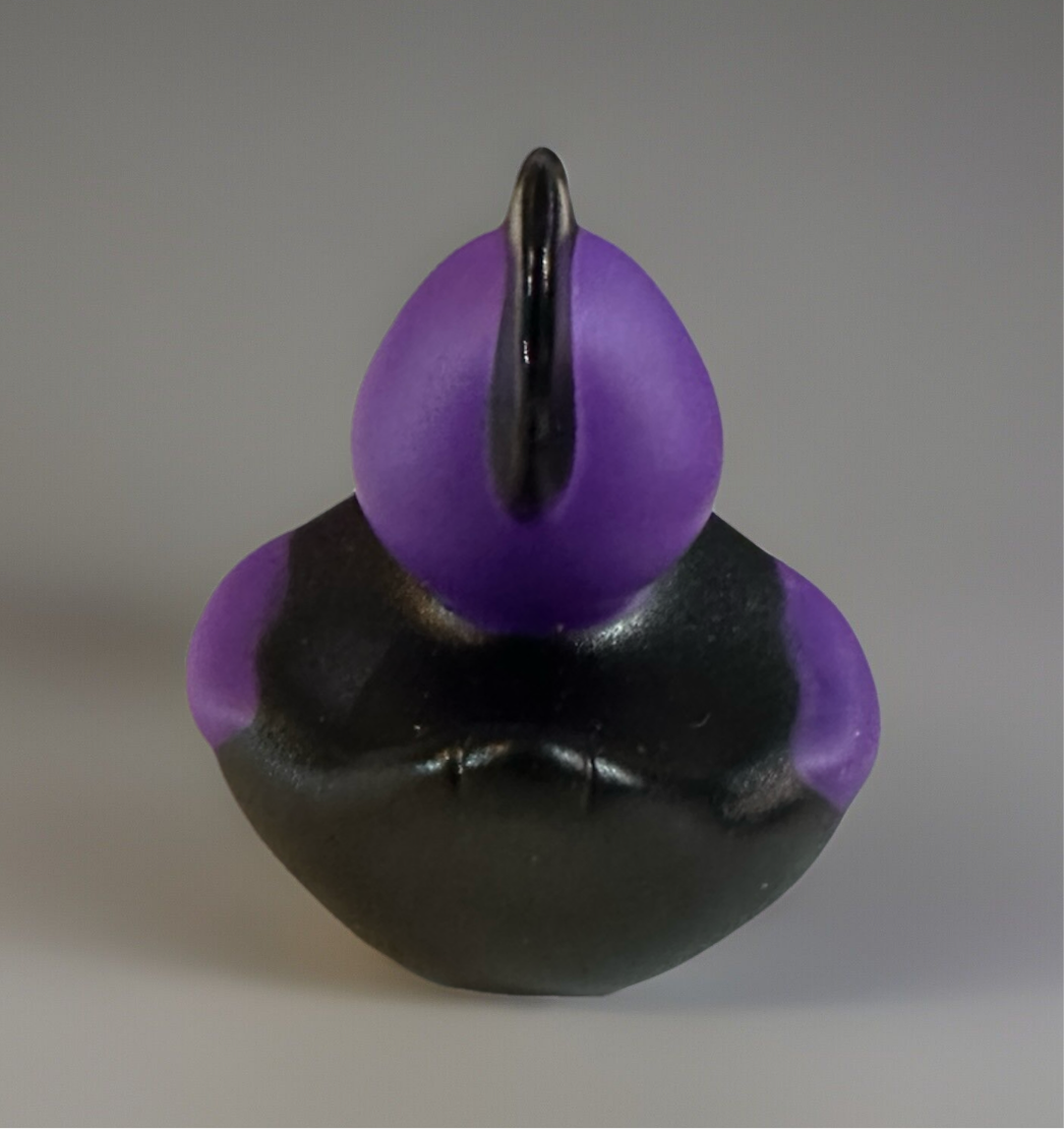 Purple Mohawk Rock and Roll Rubber Duck 2”